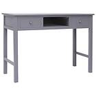 vidaXL Skrivbord grå 108x45x76 cm massivt kejsarträ 338536