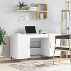 vidaXL Desk vit 140x50x75 cm konstruerat trä 829524