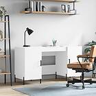 vidaXL Desk vit 140x50x75 cm konstruerat trä 829556