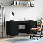 vidaXL Skrivebord svart 140x50x75 cm konstruerat trä 829541