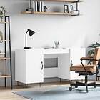 vidaXL Desk vit 140x50x75 cm konstruerat trä 829540