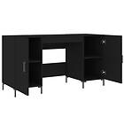 vidaXL Desk svart 140x50x75 cm konstruerat trä 829549