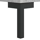 vidaXL Sängbord 2 st betonggrå 40x35x47,5 cm konstruerat trä 827445