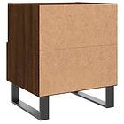 vidaXL Sängbord 2 st brun ek 40x35x47,5 cm konstruerat trä 827499