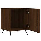 vidaXL Sängbord 2 st brun ek 40x40x50 cm konstruerat trä 827515