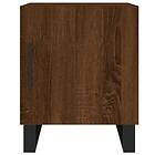 vidaXL Sängbord 2 st brun ek 40x40x50 cm konstruerat trä 827627