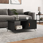 vidaXL Sofabord svart 90x50x40 cm konstruerat trä 829461
