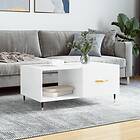 vidaXL Tables Basses vit högglans 90x50x40 cm konstruerat trä 829190