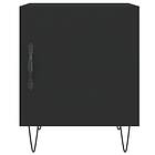vidaXL Sängbord 2 st svart 40x40x50 cm konstruerat trä 827551