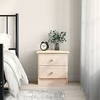 vidaXL Sängbord ALTA 43x35x40.5 cm massiv furu 353915