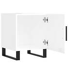 vidaXL Sängbord 2 st vit högglans 40x40x50 cm konstruerat trä 827617