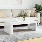 vidaXL Sofabord vit högglans 102x50x36 cm konstruerat trä 823368
