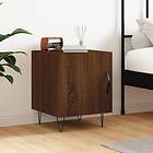 vidaXL Sängbord brun ek 40x40x50 cm konstruerat trä 827562