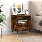 vidaXL Nattbord rökfärgad ek 40x35x47,5 cm konstruerat trä 827398