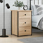 vidaXL Nattbord sonoma-ek 40x36x60 cm konstruerat trä 825995