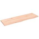 vidaXL Hyllplan 100x30x2 cm obehandlad massiv ek 363560