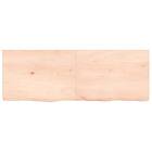 vidaXL Hyllplan 140x50x6 cm obehandlad massiv ek 363585