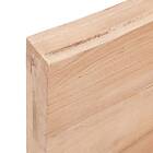 vidaXL Hylleplan ljusbrun 140x50x6 cm behandlad massiv ek 363705