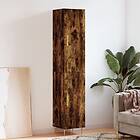 vidaXL Högskåp rökfärgad ek 34.5x34x180 cm konstruerat trä 3198782