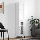 vidaXL Högskåp vit högglans 34.5x34x180 cm konstruerat trä 3200387