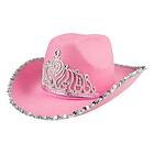 Tiara Cowboyhatt Rosa med One size