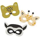 Zoo Pappmasker Party 6-pack