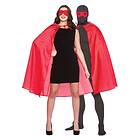 One Superhjälte Cape med Mask Röd size