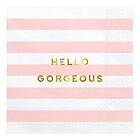 PartyDeco Servetter Hello Gorgeous 20-pack