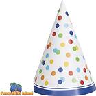 Unique Party hattar Polka Dot 8-pack