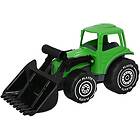 Plasto Grön Traktor med frontlastare, 32 cm