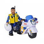 Brandman Sam Police Motorcykel med Figur