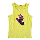 Santa Cruz Bones Faded Hand Tank Top Yellow