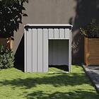 vidaXL Hundkoja med tak ljusgrå 110x103x109 cm galvaniserat stål 172356