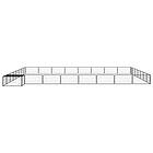 vidaXL Hundbur 32 paneler svart 100x50 cm pulverlackerat stål 3115982