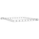 vidaXL Hundbur 40 paneler svart 100x50 cm pulverlackerat stål 3115984