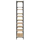 vidaXL Bokhylla sonoma-ek 100x32x170 cm konstruerat trä och järn 832789