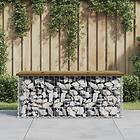 vidaXL Trädgårdsbench gabion-design 103x44x42 cm tryckimpregnerad furu 834361