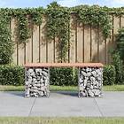 vidaXL Trädgårdsbench gabion-design 103x31x42 cm massivt douglasträ 834330