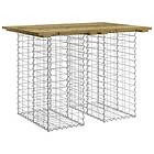 vidaXL Trädgårdsbench gabion-design 100x70x72 cm impregnerad furu 834364