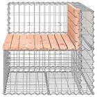 vidaXL Trädgårdsbänk gabion-design 92x71x65,5 cm massivt douglasträ 834381