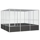 vidaXL Fågelbur antracit 302.5x324.5x211.5 cm galvaniserat stål 171550