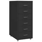 vidaXL Hurts svart 28x41x69 cm metall 335918