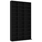 vidaXL CD-hylla svart 102x16x177.5 cm konstruerat trä 801779