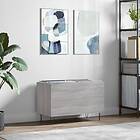 vidaXL Stereobänk grå sonoma 74.5x38x48 cm konstruerat trä 831730