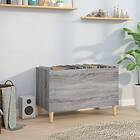 vidaXL Stereobänk grå sonoma 74.5x38x48 cm konstruerat trä 831963