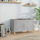 vidaXL Stereobänk betonggrå 74.5x38x48 cm konstruerat trä 831961