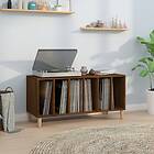 vidaXL Stereobänk brun ek 100x38x48 cm konstruerat trä 831980