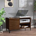 vidaXL Stereobänk brun ek 84.5x38x48 cm konstruerat trä 831956