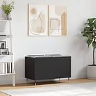 vidaXL Stereobänk svart 74,5x38x48 cm konstruerat trä 831717