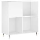 vidaXL Stereobänk vit högglans 84,5x38x89 cm konstruerat trä 831766